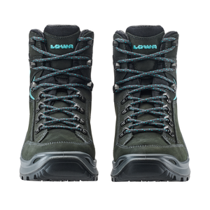 Lowa Women's Renegade Mid Evo Gore-Tex Hillwalking Boots - WIDE FIT (Asphalt/Turquoise)