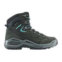 Load image into Gallery viewer, Lowa Women&#39;s Renegade Mid Evo Gore-Tex Hillwalking Boots - WIDE FIT (Asphalt/Turquoise)
