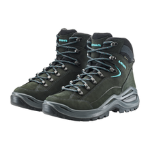 Load image into Gallery viewer, Lowa Women&#39;s Renegade Mid Evo Gore-Tex Hillwalking Boots - WIDE FIT (Asphalt/Turquoise)
