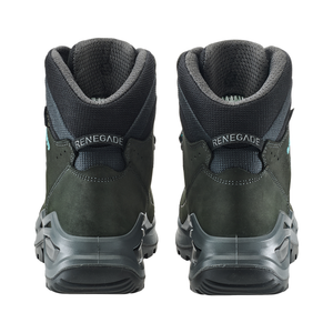 Lowa Women's Renegade Mid Evo Gore-Tex Hillwalking Boots - WIDE FIT (Asphalt/Turquoise)