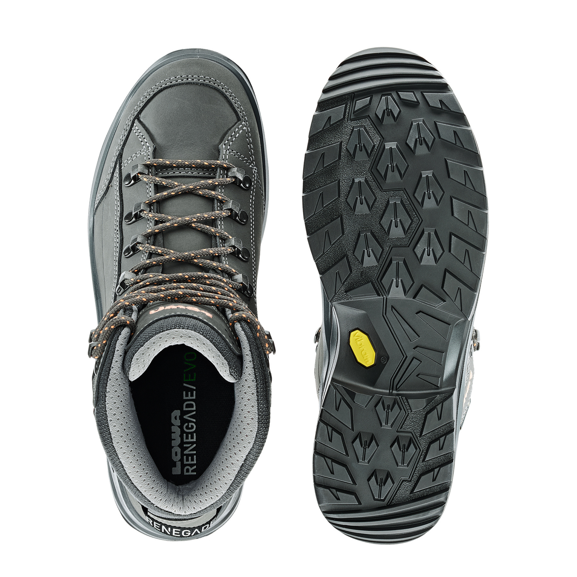 Lowa Women's Renegade Mid Evo Gore-Tex Wide Fit Hillwalking Boots (Graphite/Apricot)