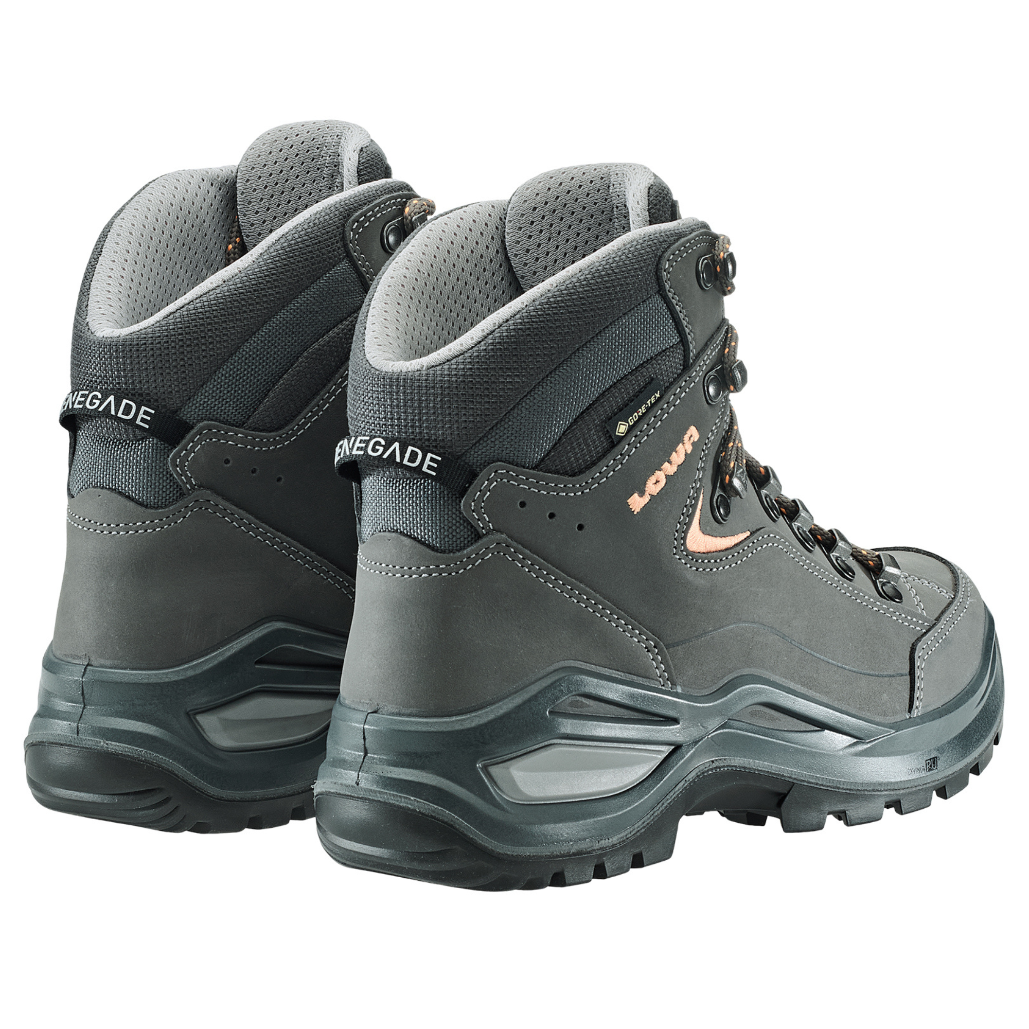 Lowa Women's Renegade Mid Evo Gore-Tex Wide Fit Hillwalking Boots (Graphite/Apricot)