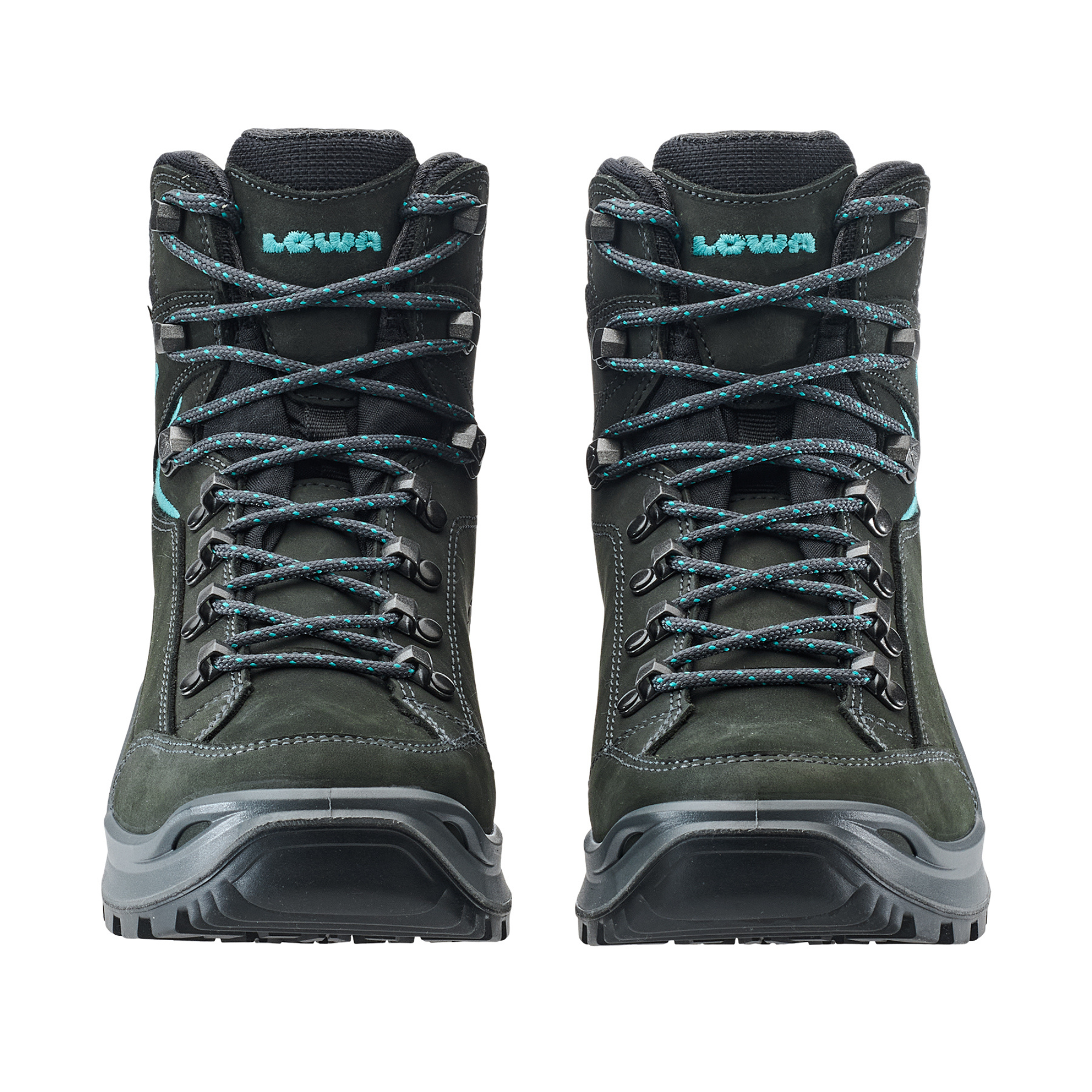 Lowa Women's Renegade Mid Evo Gore-Tex Hillwalking Boots (Asphalt/Turquoise)