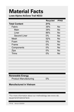 Load image into Gallery viewer, Lowe Alpine AirZone Trail Narrow Dimensions ND33L Daysack (Orion Blue/Citadel)(S)
