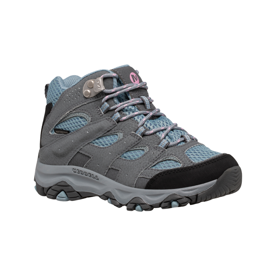 Merrell Kids Moab 3 Waterproof Mid Trail Boots (Altitude)(UKJ11-UK6)