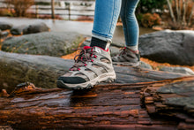 Load image into Gallery viewer, Merrell Kids Moab 3 Waterproof Mid Trail Boots (Boulder/Red)(UKJ11-UK6)

