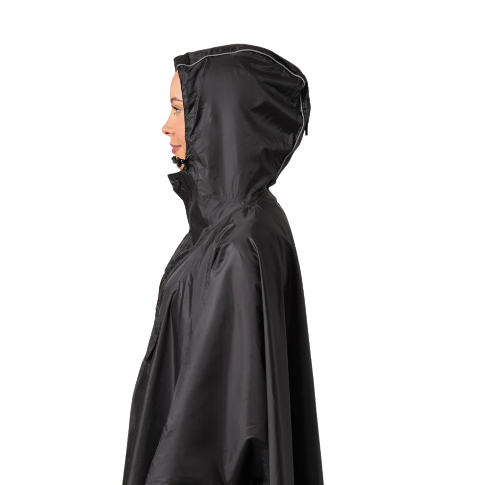 Mac-In-A-Sac Unisex Waterproof Poncho (Black)
