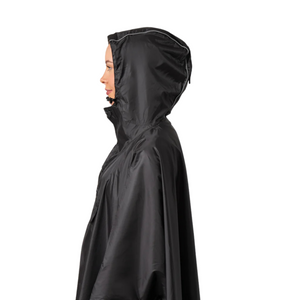 Mac-In-A-Sac Unisex Waterproof Poncho (Black)