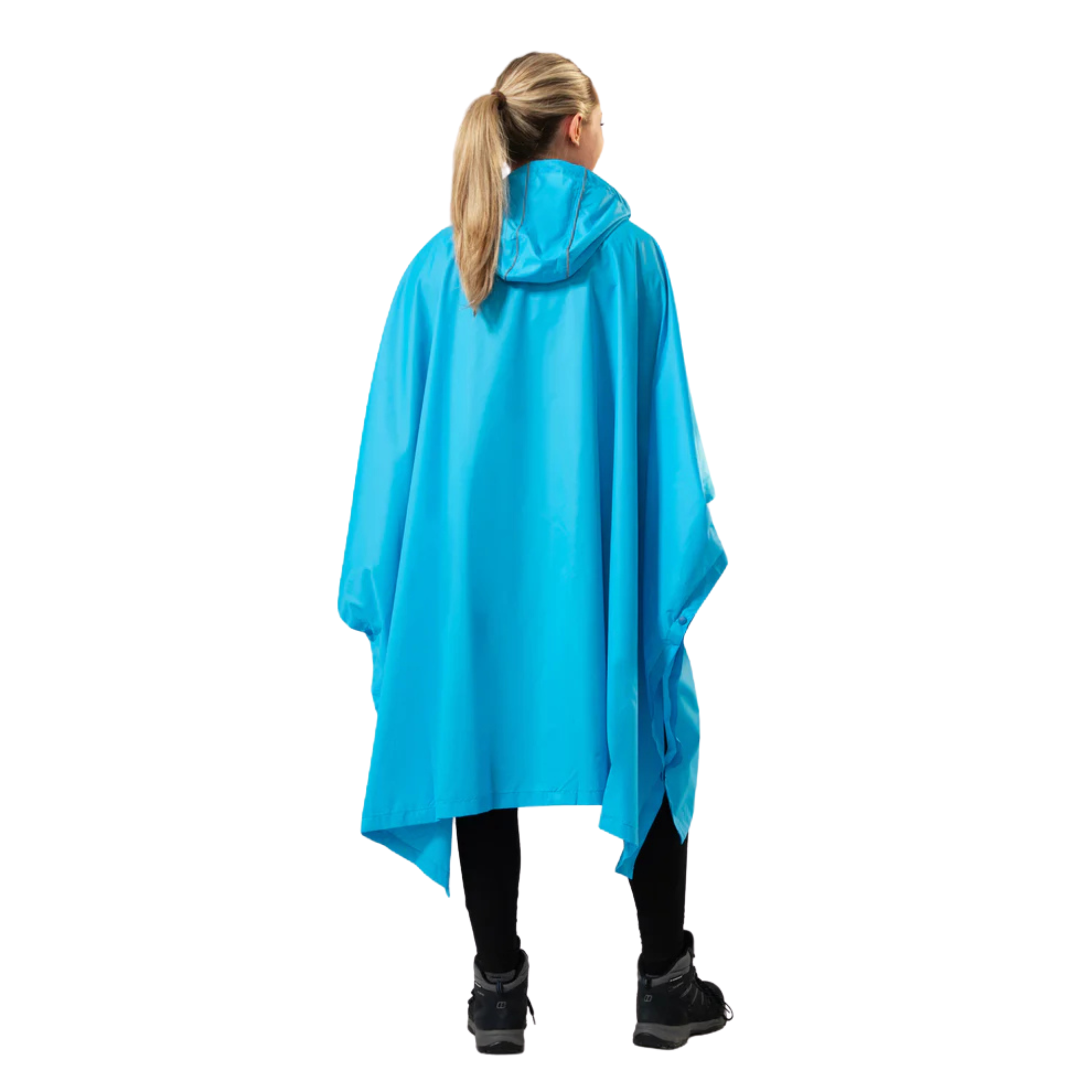 Mac-In-A-Sac Unisex Waterproof Poncho (Neon Blue)
