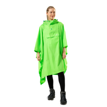 Load image into Gallery viewer, Mac-In-A-Sac Unisex Waterproof Poncho (Neon Green)
