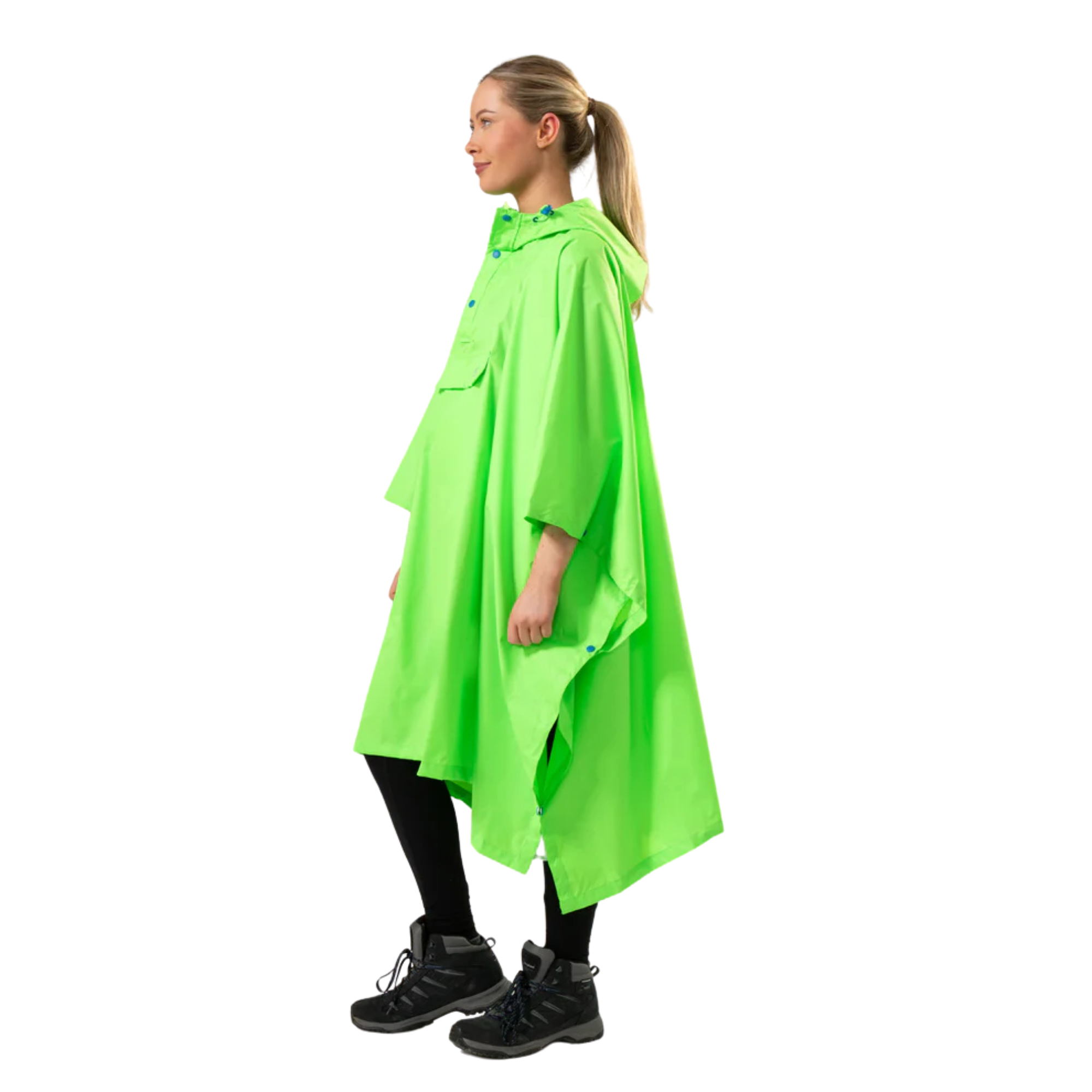 Mac-In-A-Sac Unisex Waterproof Poncho (Neon Green)