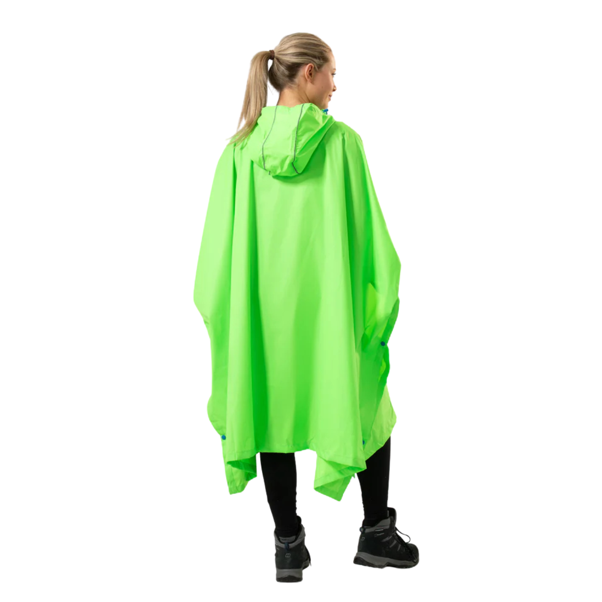 Mac-In-A-Sac Unisex Waterproof Poncho (Neon Green)