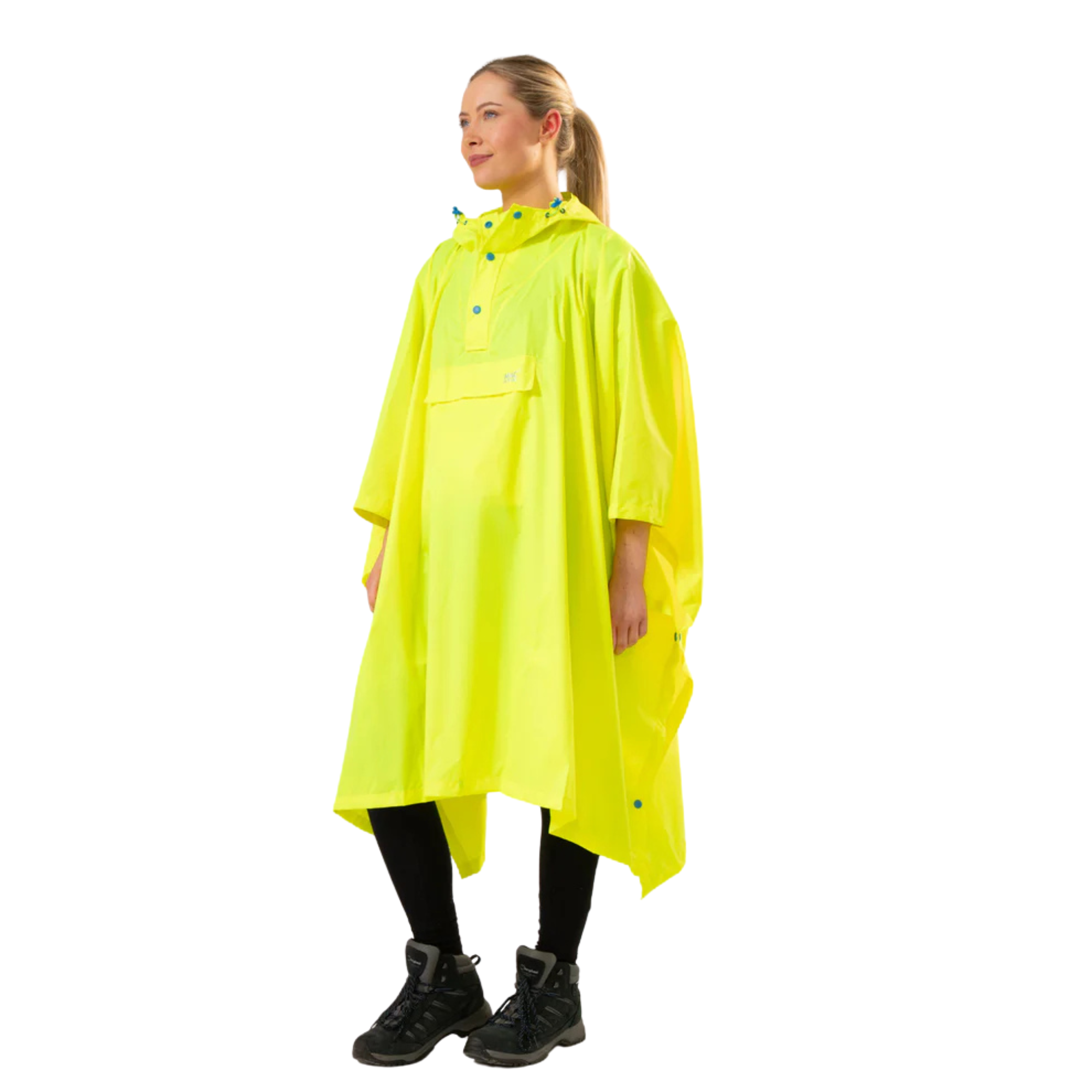 Mac-In-A-Sac Unisex Waterproof Poncho (Neon Yellow)