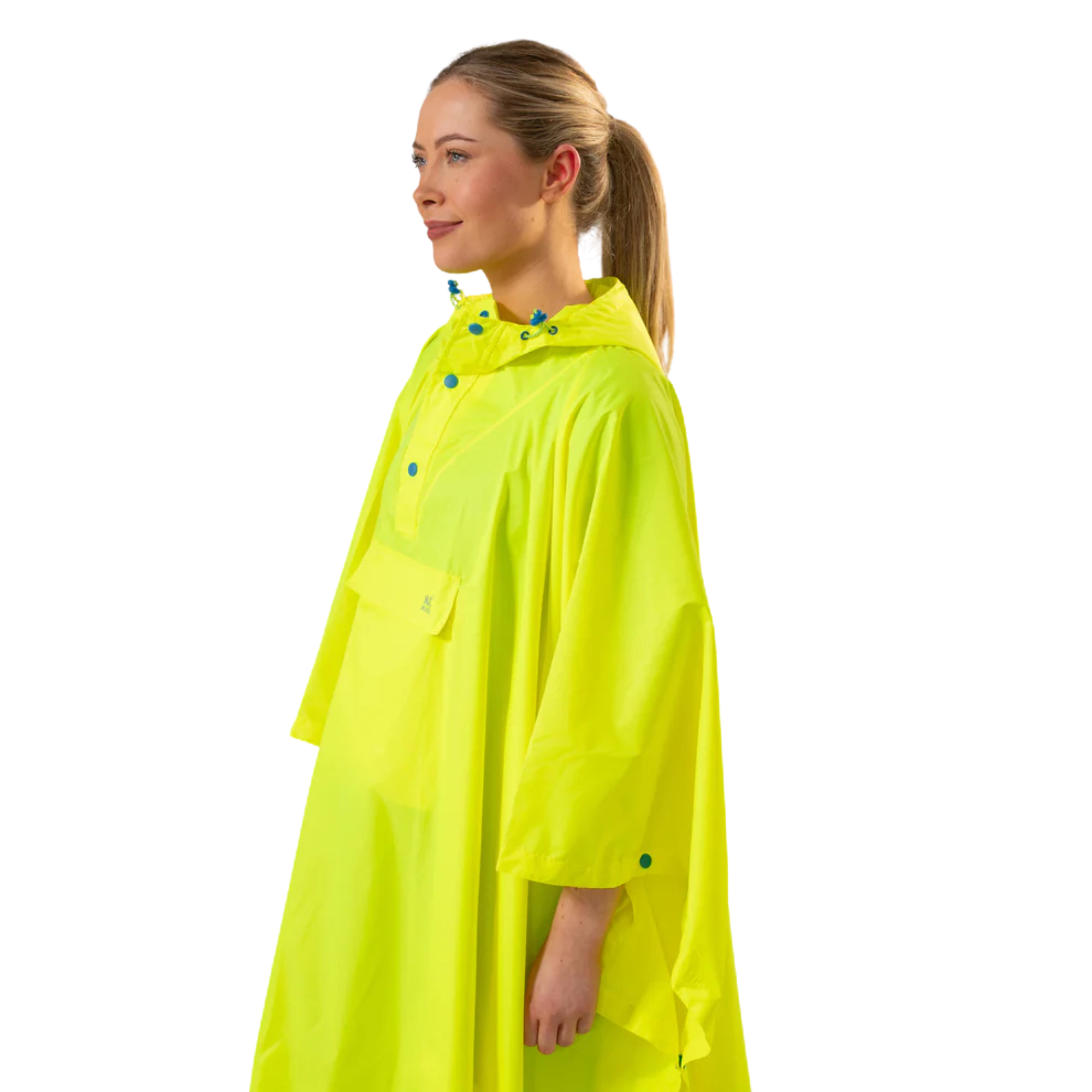 Mac-In-A-Sac Unisex Waterproof Poncho (Neon Yellow)