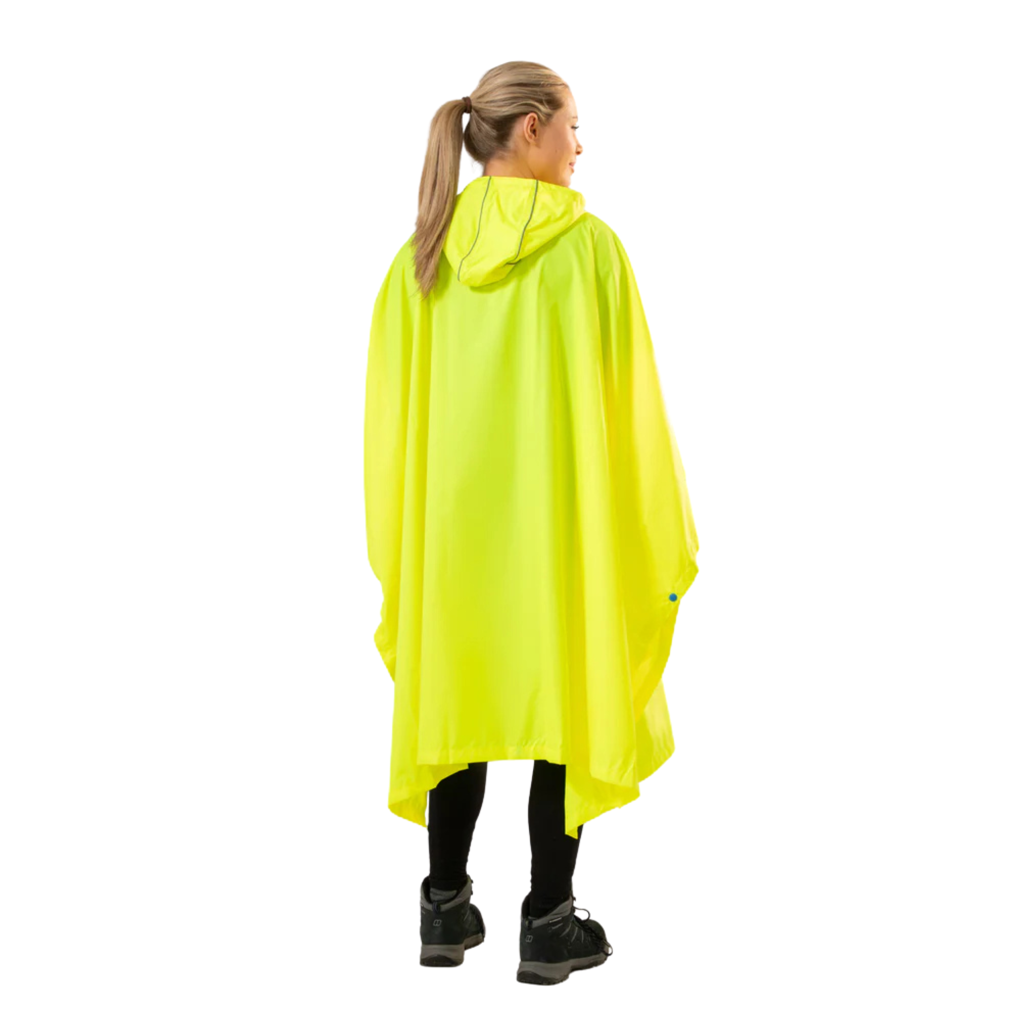Mac-In-A-Sac Unisex Waterproof Poncho (Neon Yellow)