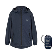 Load image into Gallery viewer, Mac In A Sac Kids Origin 2 Waterproof Jacket (Navy)(Ages 2-13)
