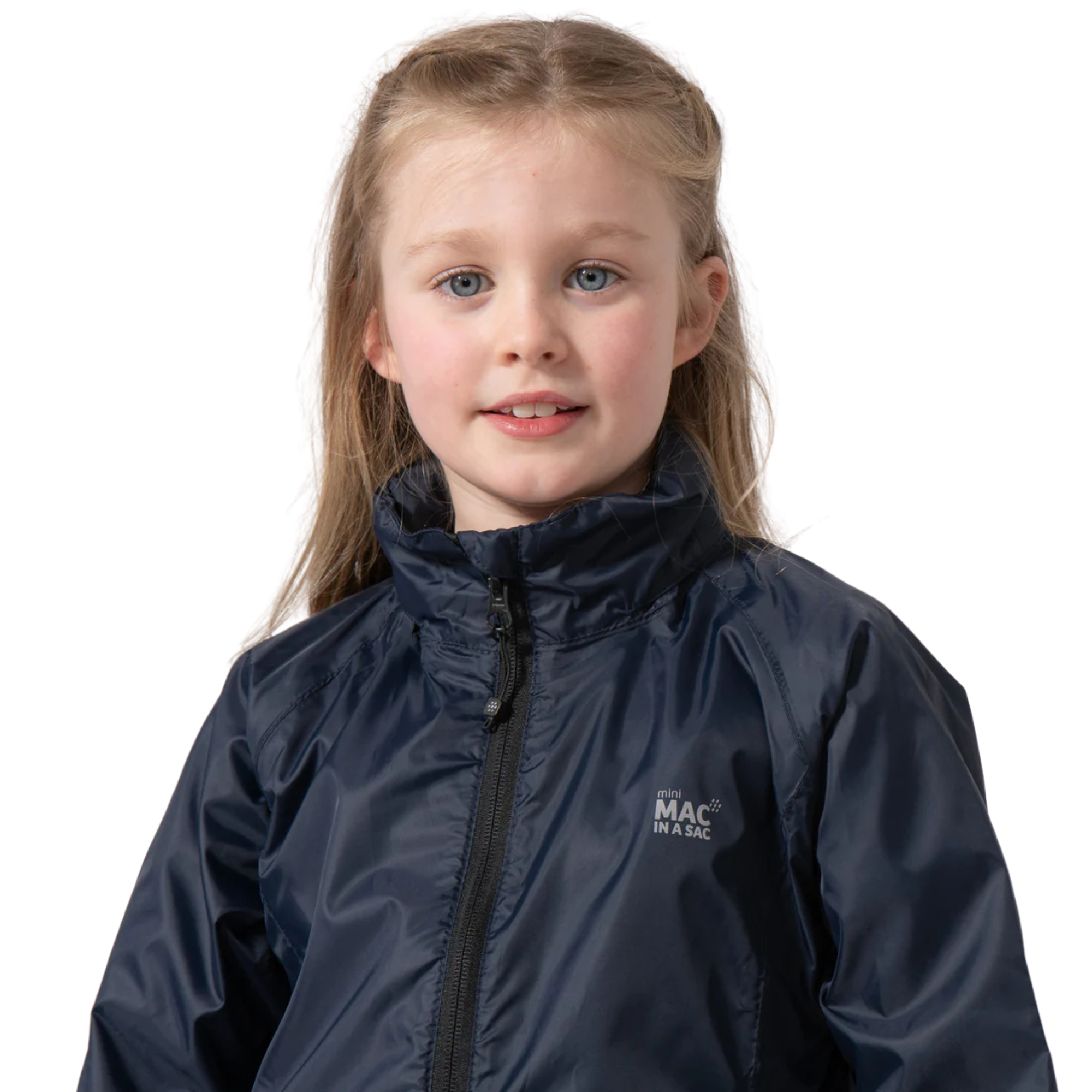 Mac In A Sac Kids Origin 2 Waterproof Jacket (Navy)(Ages 2-13)