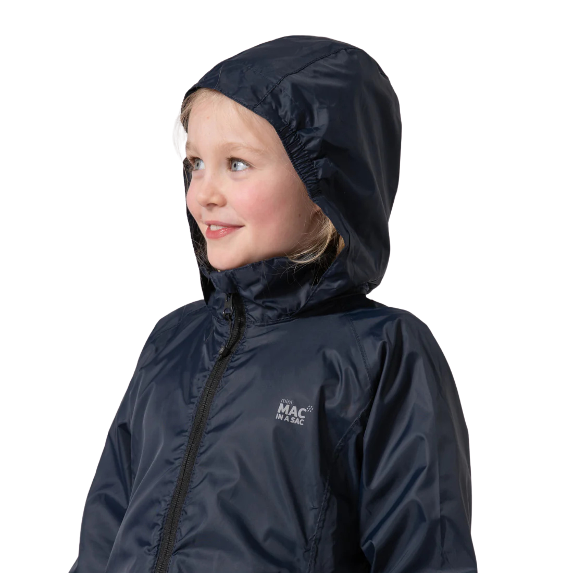 Mac In A Sac Kids Origin 2 Waterproof Jacket (Navy)(Ages 2-13)