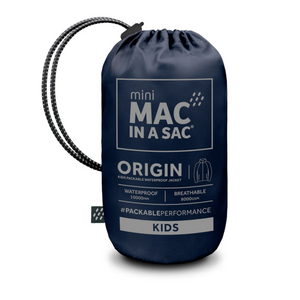 Mac In A Sac Kids Origin 2 Waterproof Jacket (Navy)(Ages 2-13)