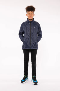 Mac In A Sac Kids Origin 2 Waterproof Jacket (Navy)(Ages 2-13)