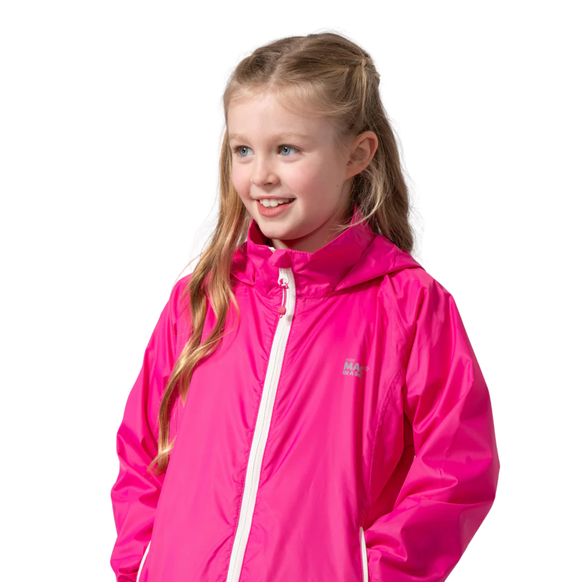 Mac In A Sac Kids Origin 2 Waterproof Jacket (New Pink)(Ages 2-13)