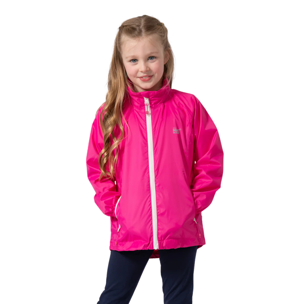 Mac In A Sac Kids Origin 2 Waterproof Jacket (New Pink)(Ages 2-13)