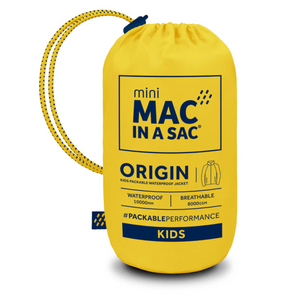 Mac In A Sac Kids Origin 2 Waterproof Jacket (Yellow)(Ages 2-13)