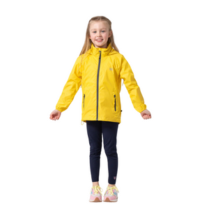 Mac In A Sac Kids Origin 2 Waterproof Jacket (Yellow)(Ages 2-13)