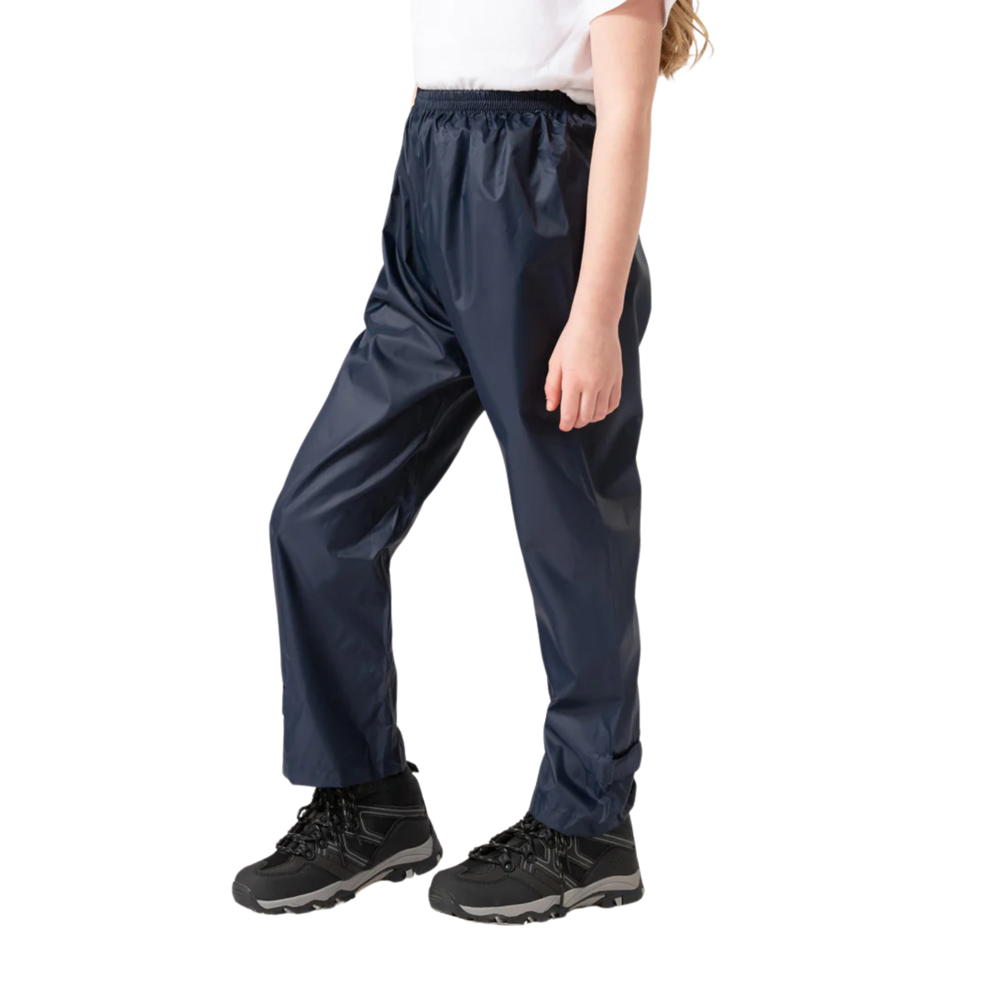 Mac In A Sac Kids Origin 2 Waterproof Over-Trousers (Navy)(Ages 2-13)
