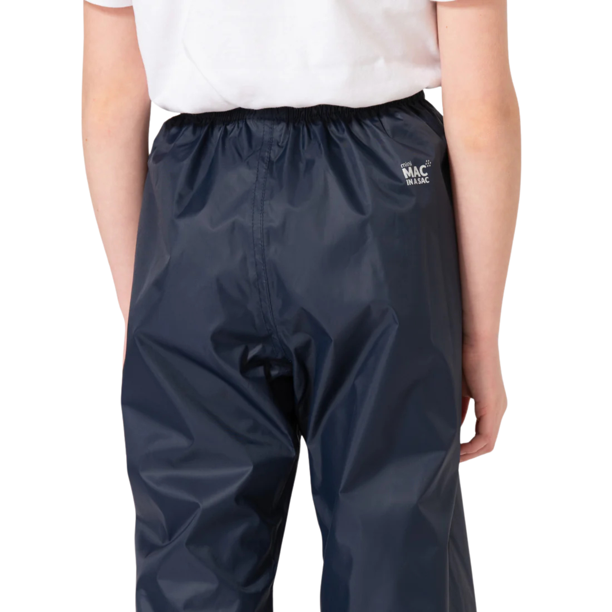 Mac In A Sac Kids Origin 2 Waterproof Over-Trousers (Navy)(Ages 2-13)