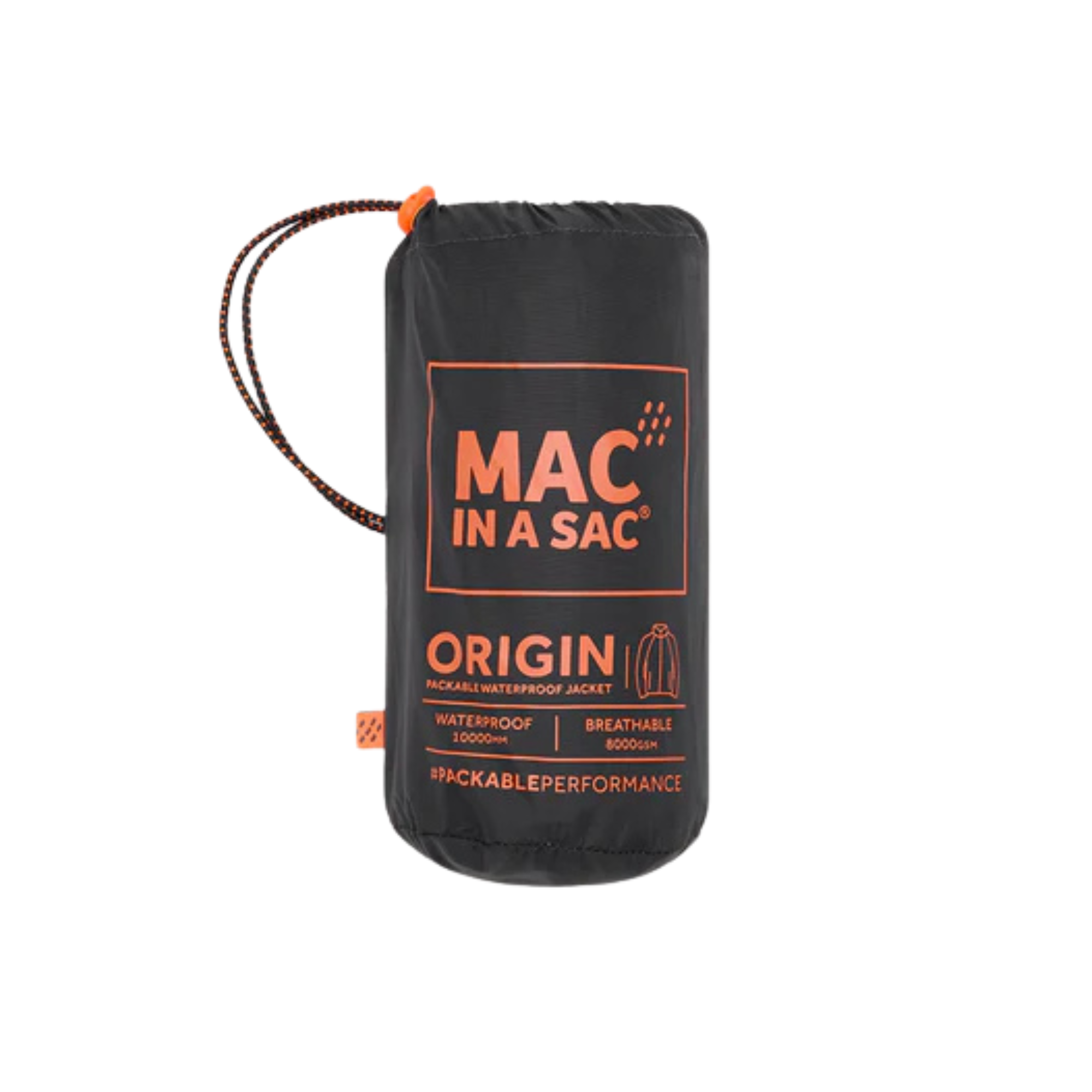 Mac In A Sac Unisex Origin 2 Waterproof Jacket (Charcoal)