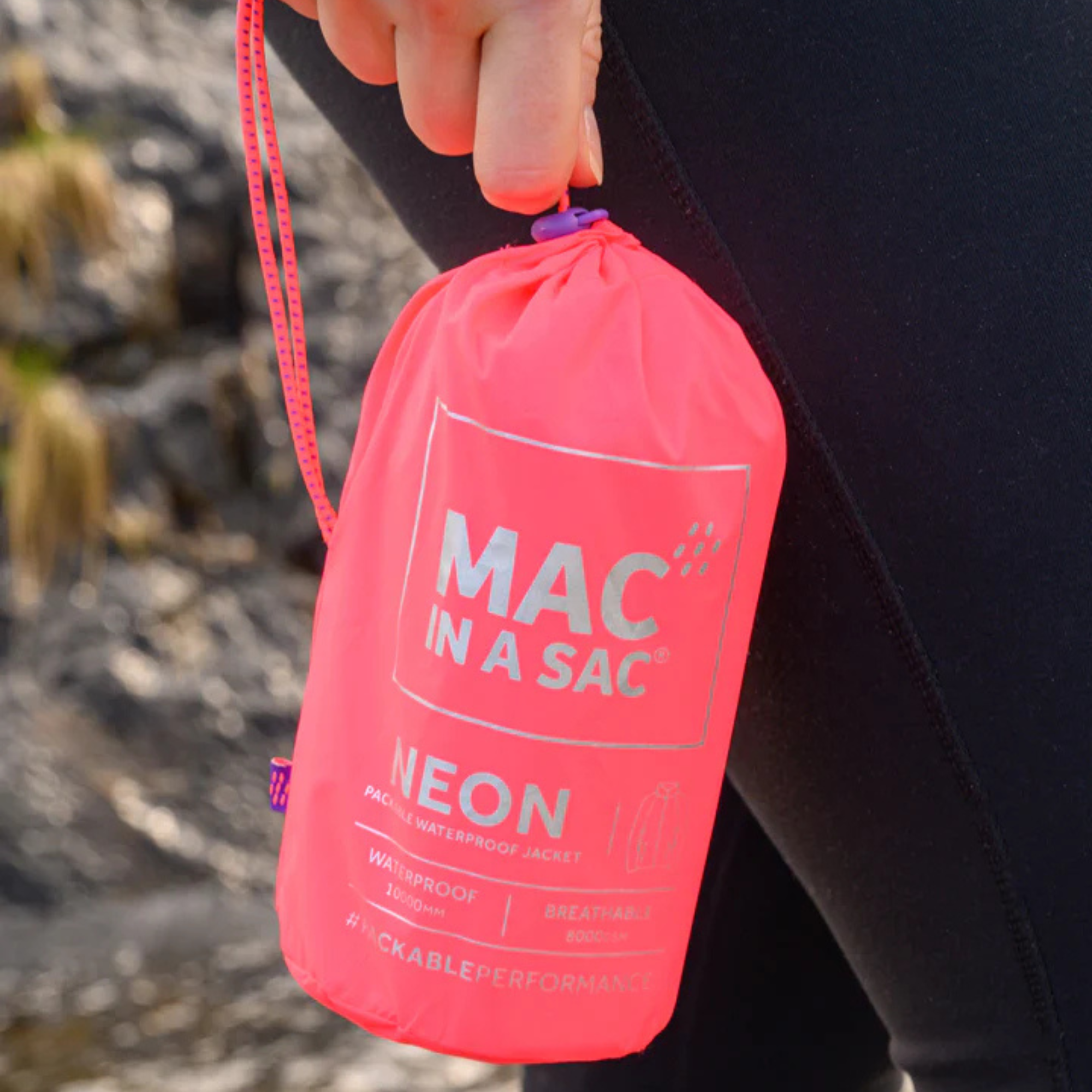 Mac In A Sac Unisex Origin 2 Waterproof Jacket (Neon Watermelon)