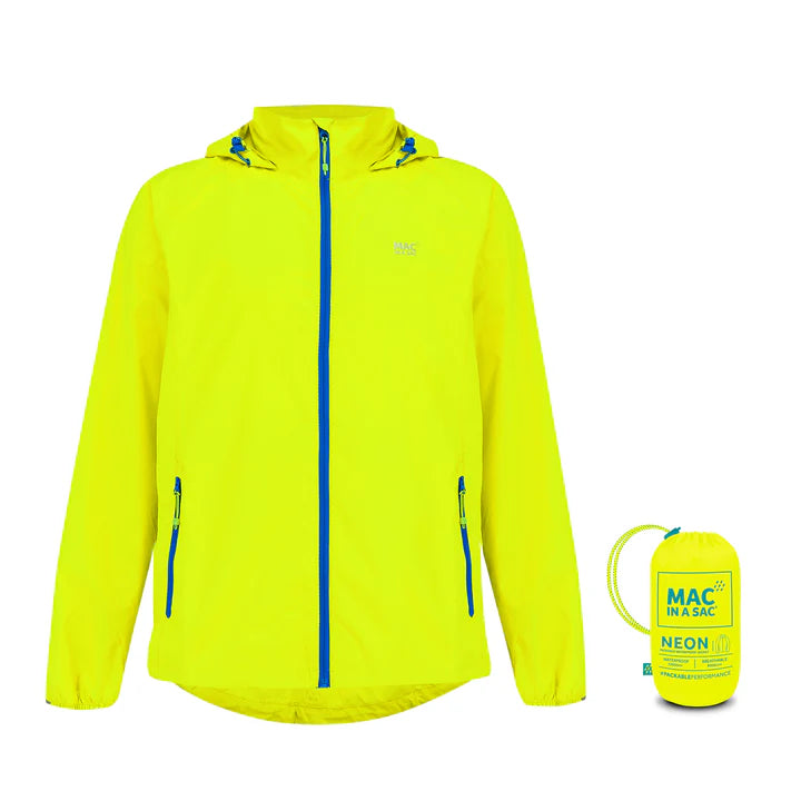 Mac In A Sac Unisex Origin 2 Waterproof Jacket (Neon Yellow)