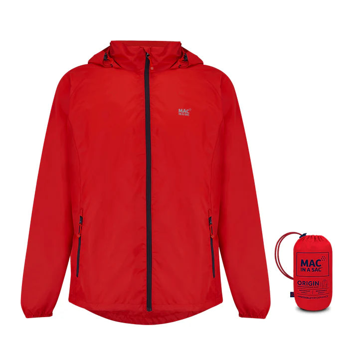 Mac In A Sac Unisex Origin 2 Waterproof Jacket (Red)