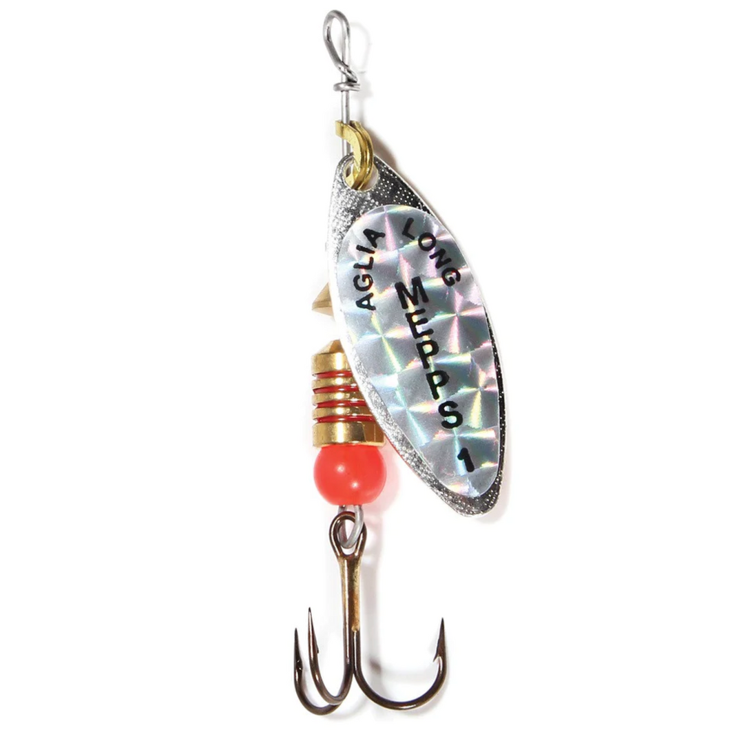 Mepps Aglia Long Spinning Metal Lure (4.5g/Size 1)(Rainbow Scale)