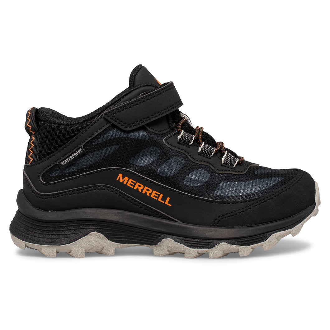 Merrell Kids Moab Speed A/C Waterproof Trail Boots (Black)(J10-UK6)