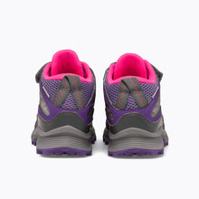 Load image into Gallery viewer, Merrell Kids Speed A/C Waterproof Mid Trail Boots (Grey/Pink/Purple)(UKJ12-UK4)
