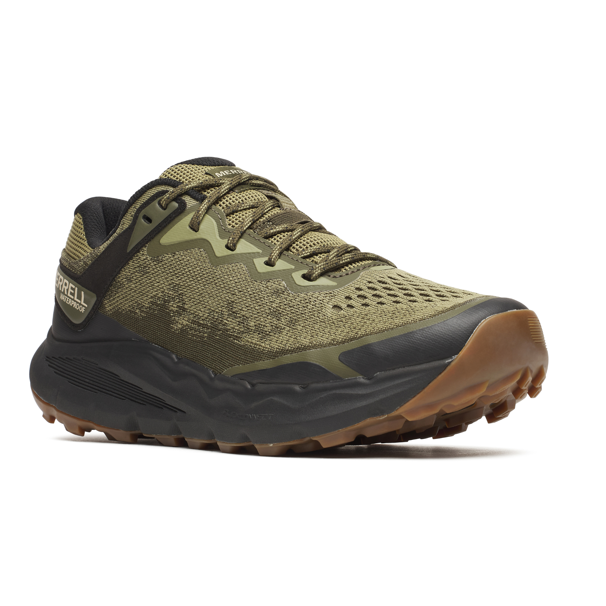 Merrell Men's Nova 4 Vegan Friendly Waterproof Trail Walking/Running Shoes (Olivine)