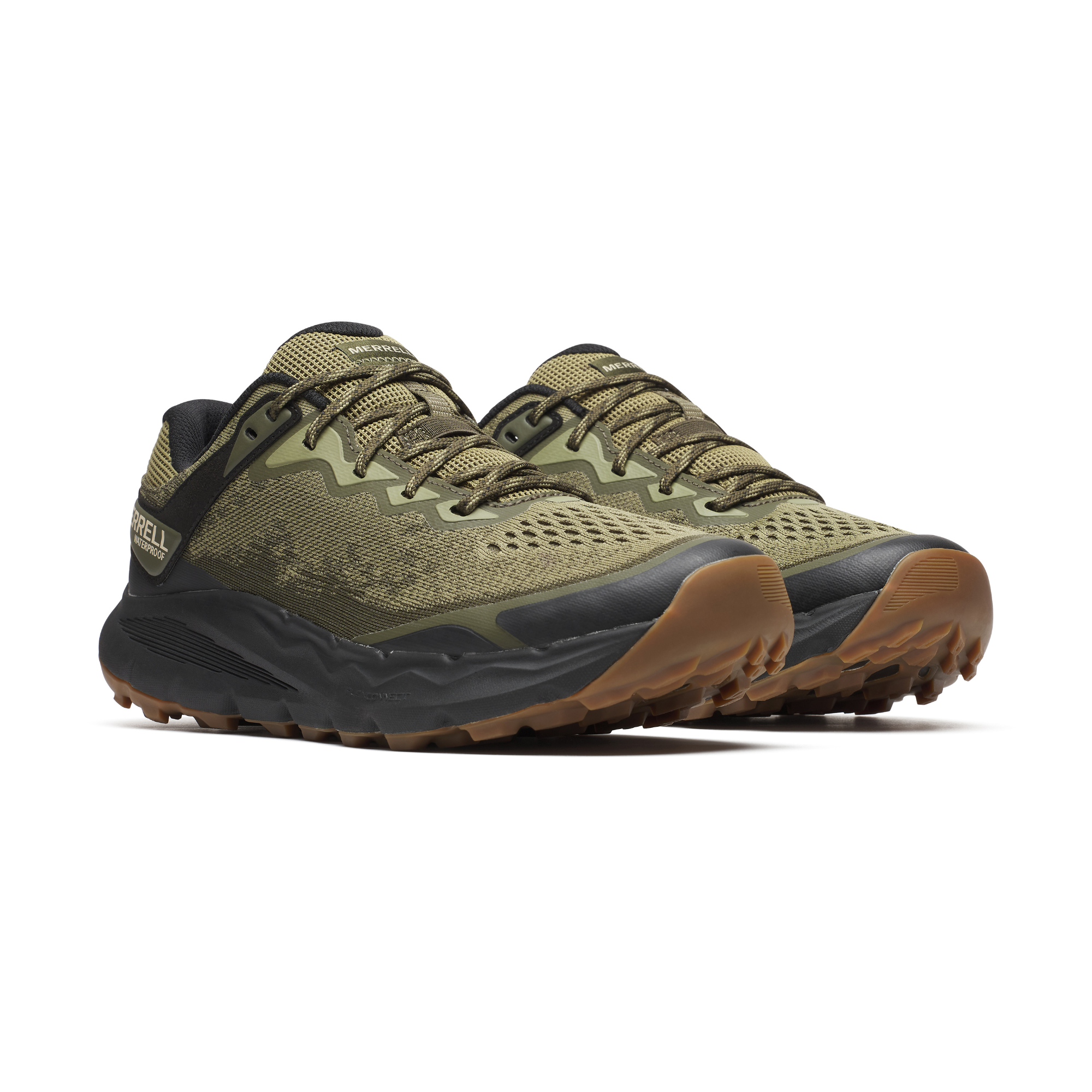 Merrell Men's Nova 4 Vegan Friendly Waterproof Trail Walking/Running Shoes (Olivine)