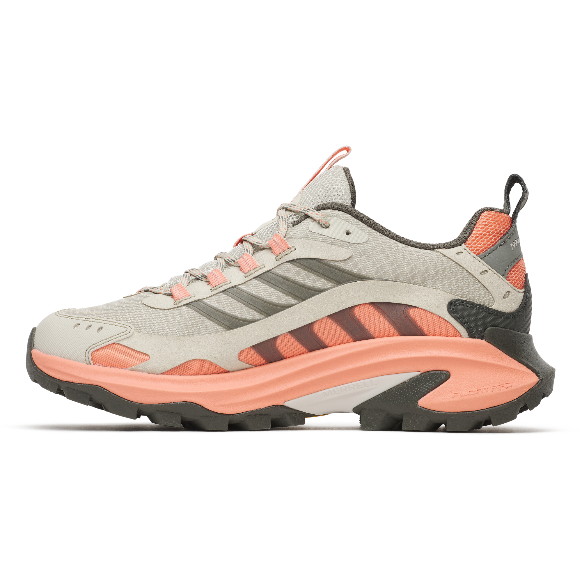 Merrell Women's Moab Speed 2 Vegan Gore-Tex Trail Shoes Basalt Vermillion J00005349