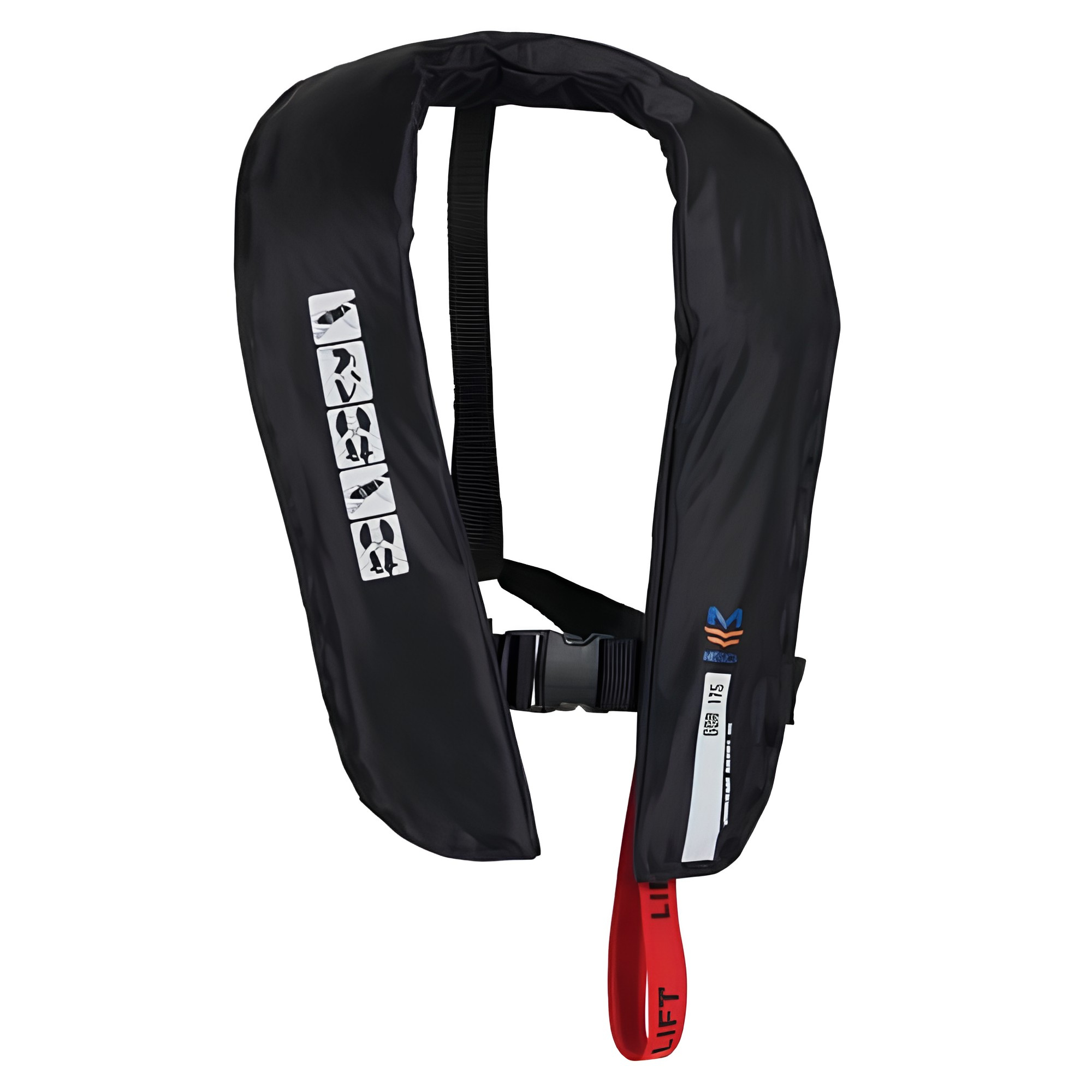 Mesica Unisex GDR175 150N Automatic Inflatable Life Jacket Black MES00