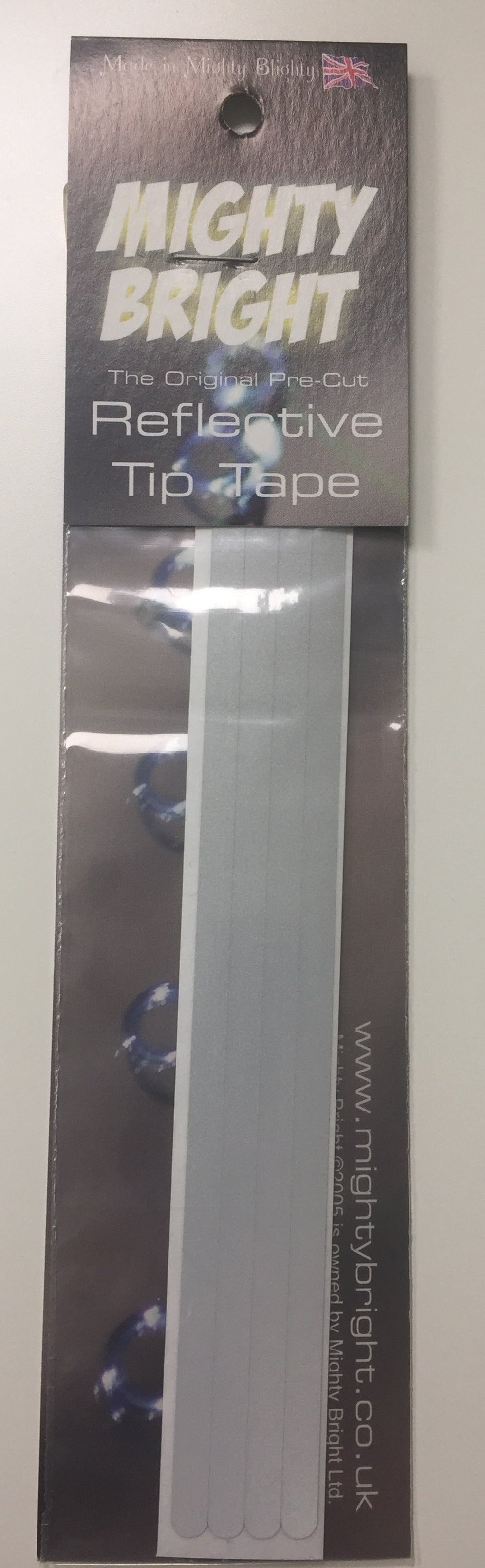 Dennett Mighty Bright Reflective Tip Tape (White)(4 Strips)