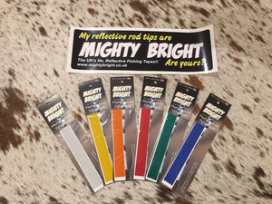 Dennett Mighty Bright Reflective Tip Tape (Blue)(4 Strips)