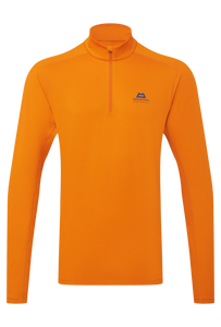 Mountain Equipment Men's Cerrig Long Sleeve Quarter Zip Technical Top (Rust)