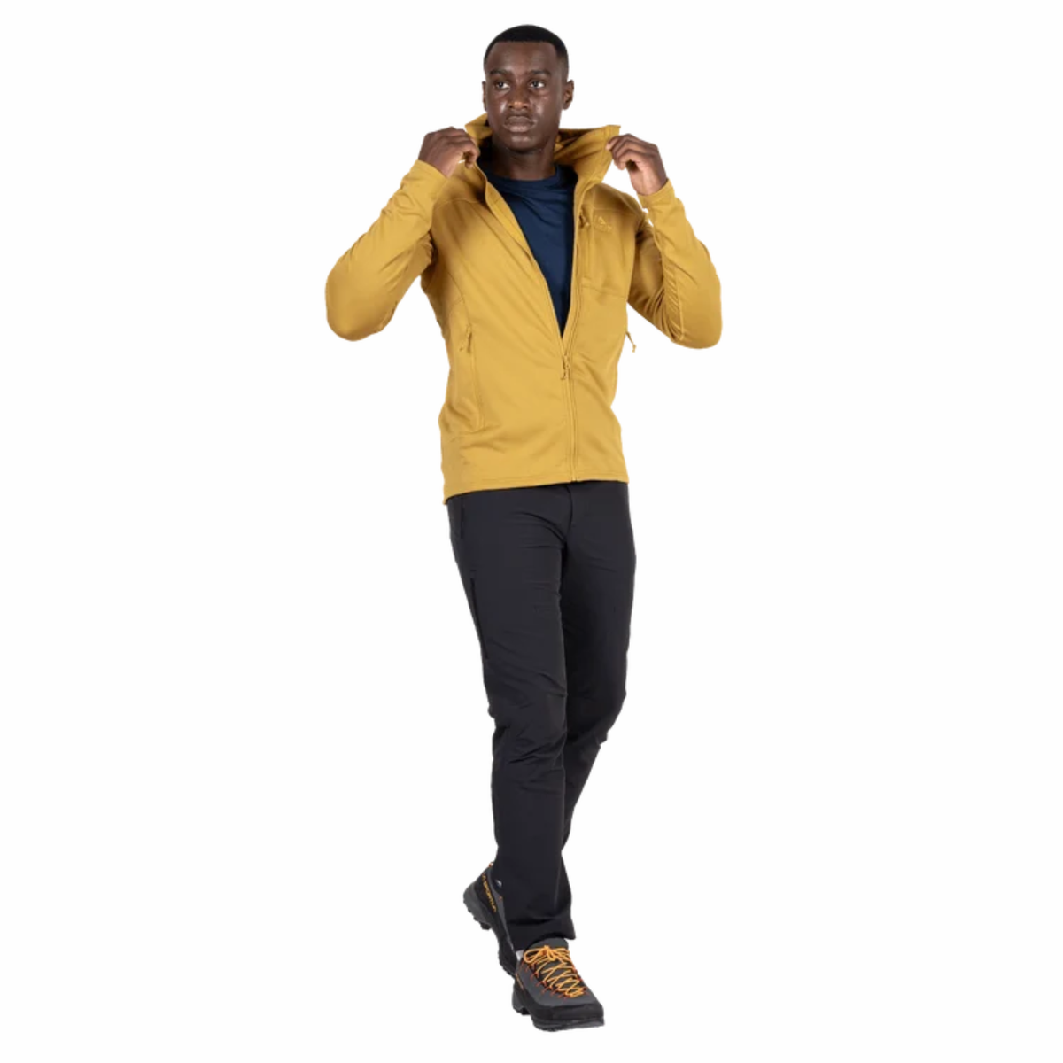 Mountain Equipment Men's Durian Hooded Full Zip Fleece Jacket Me-02312 Mustard ME-008029