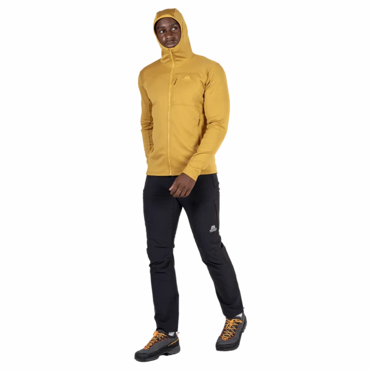Mountain Equipment Men's Durian Hooded Full Zip Fleece Jacket Me-02312 Mustard ME-008029