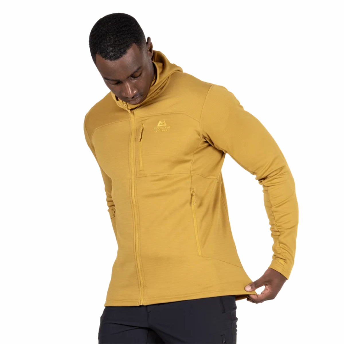 Mountain Equipment Men's Durian Hooded Full Zip Fleece Jacket Me-02312 Mustard ME-008029