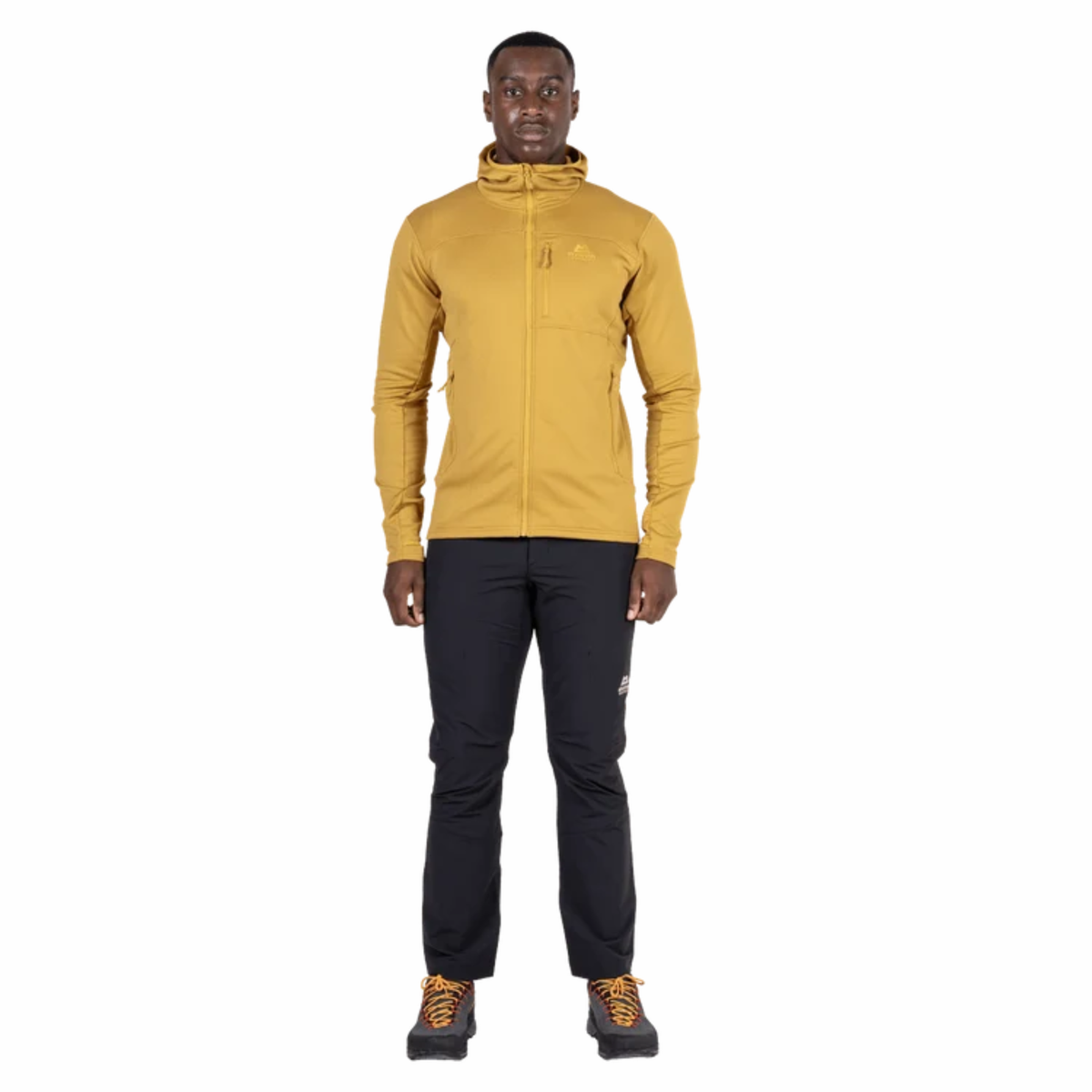 Mountain Equipment Men's Durian Hooded Full Zip Fleece Jacket Me-02312 Mustard ME-008029