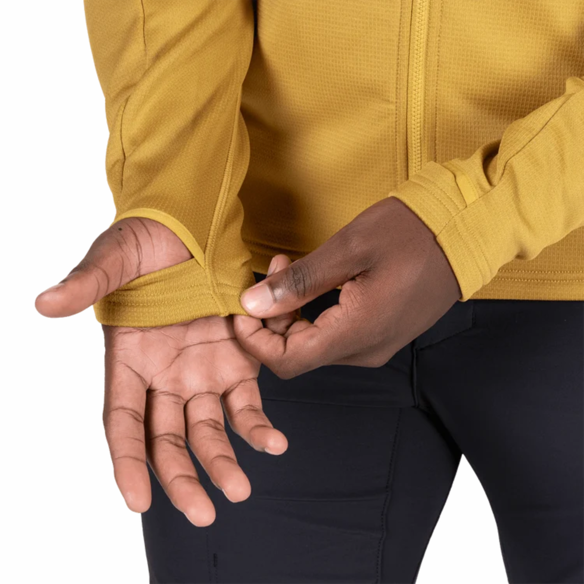 Mountain Equipment Men's Durian Hooded Full Zip Fleece Jacket Me-02312 Mustard ME-008029