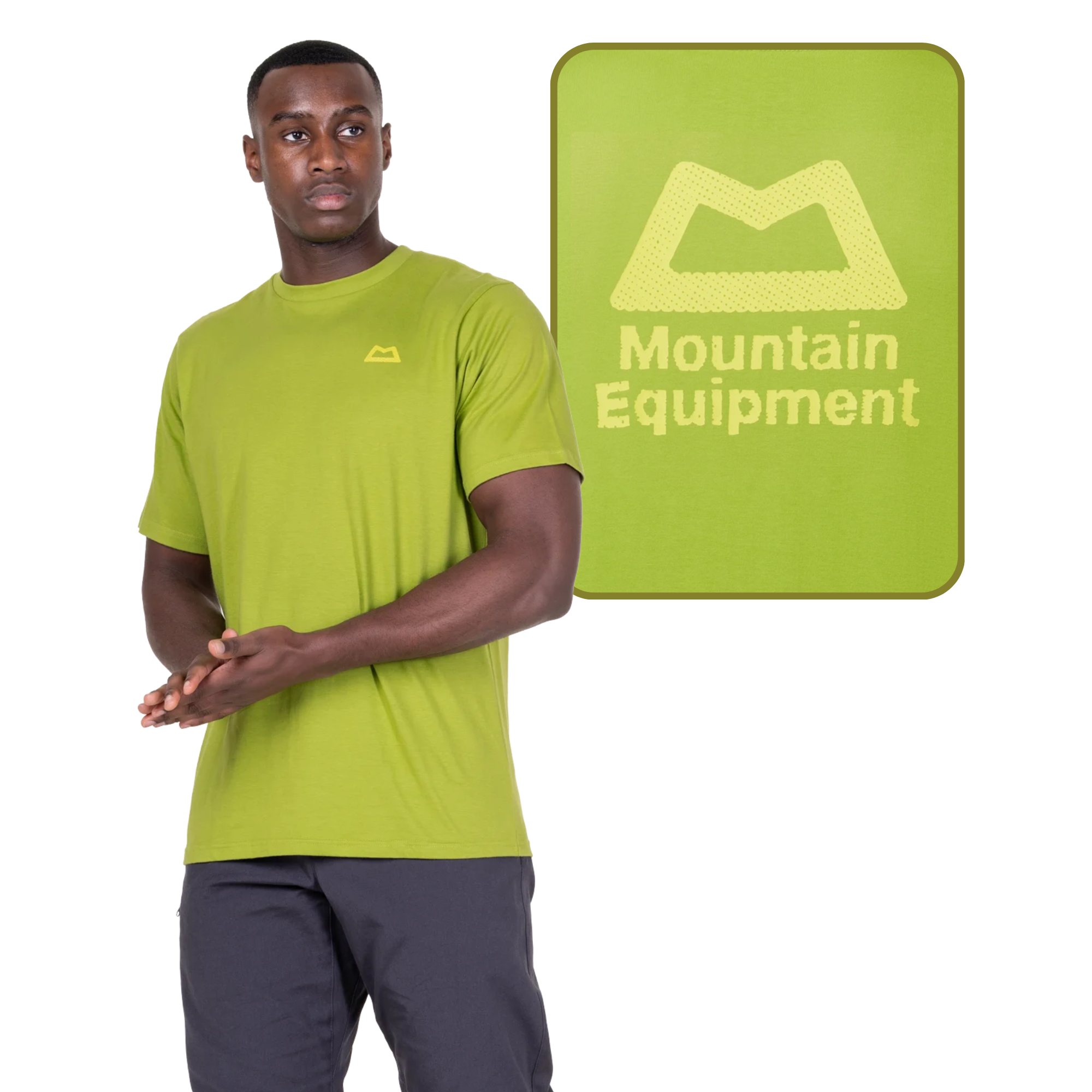 Mountain Equipment Men's Everest Organic Cotton Short Sleeve Tee (Cactus)